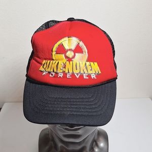 2K Games Duke Nukem Forever Video Game Adjustable Snapback Mesh Trucker Hat.